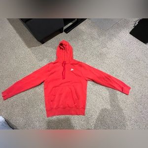 red nike hoodie. women’s XS